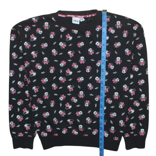 Disney Women Black Minnie Mouse Pullover Sweatshirt M - Image 3