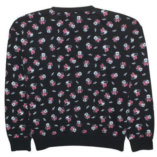 Disney Women Black Minnie Mouse Pullover Sweatshirt M - Image 4