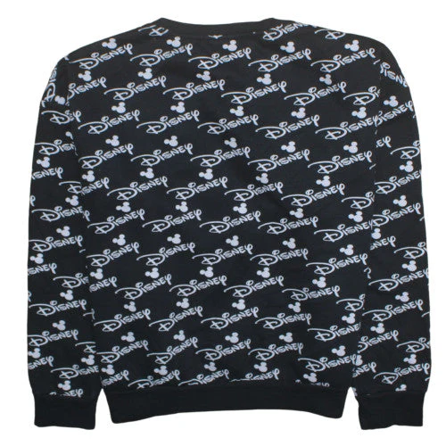 Disney Women Black XL Crew Neck Pullover Sweatshirt Mickey Print - Image 4