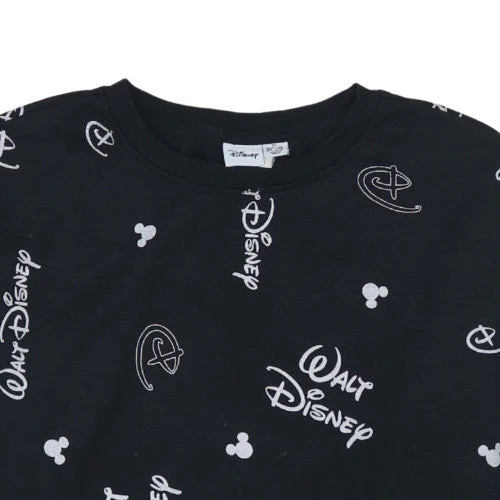 Disney Women Black XS Pullover Sweatshirt with Logo Print - Image 8