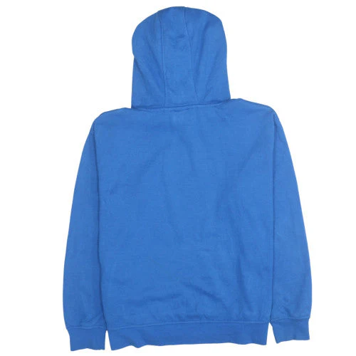 Disney Women Blue Hoodie Stitch Graphic Pullover M 12/14 - Image 4
