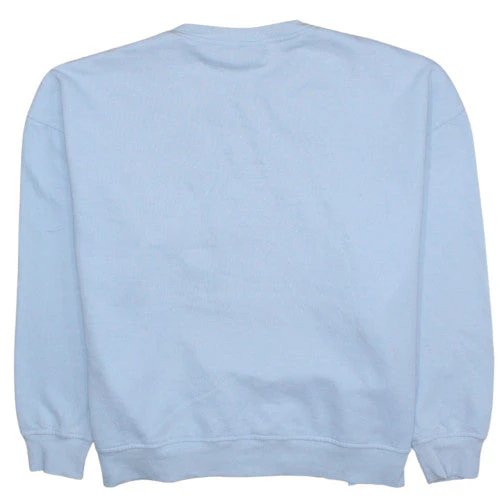 Disney Women Blue Stitch Sweatshirt 2XL Crew Neck Pullover - Image 4