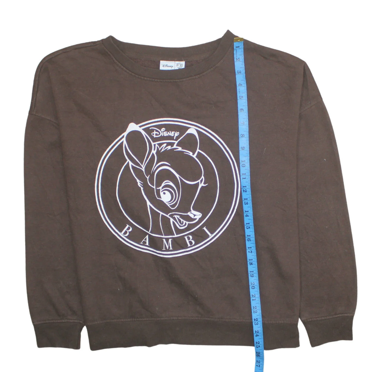 Disney Women Brown Bambi Pullover Sweatshirt 2XL - Image 3
