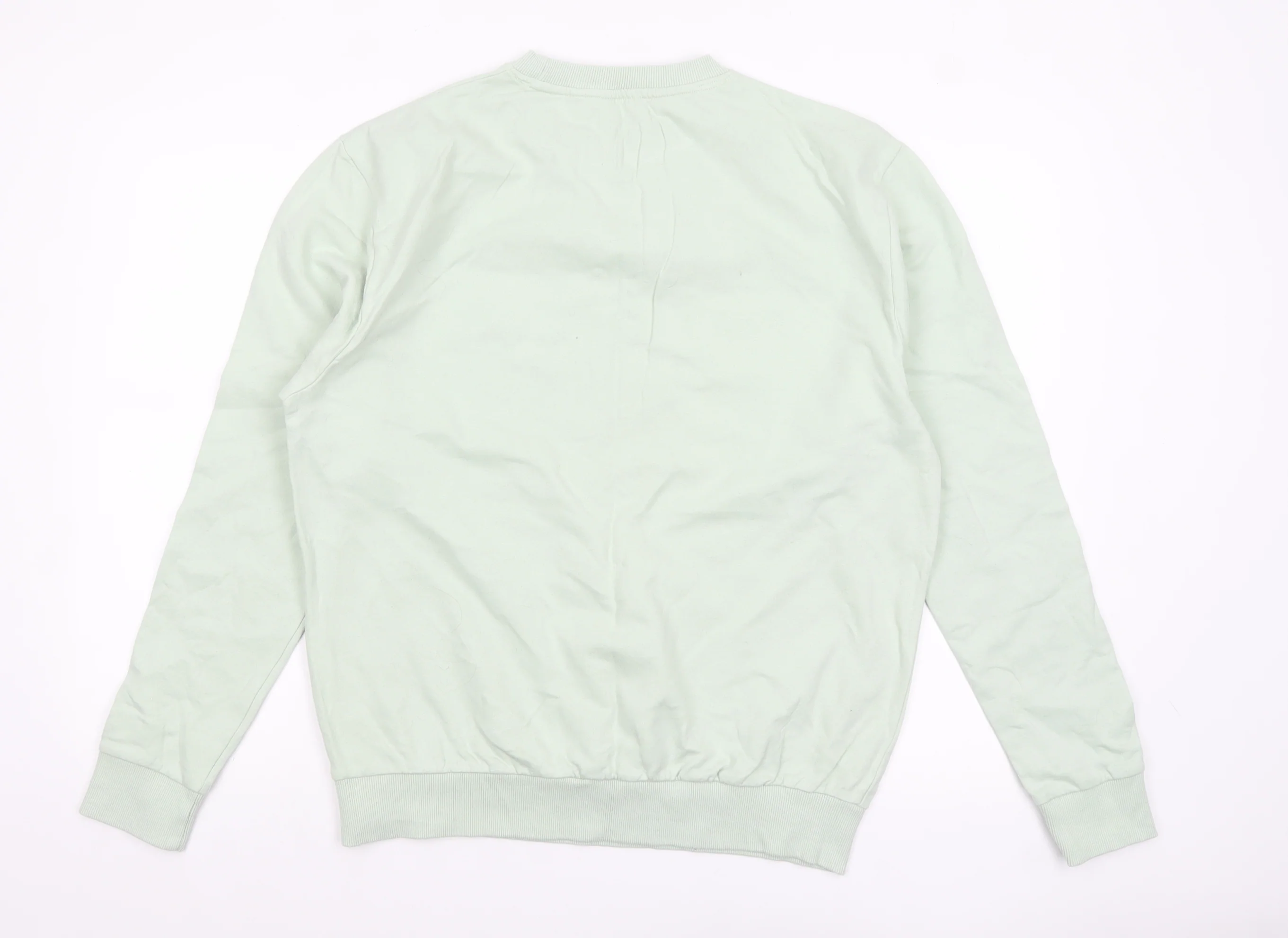 Disney Women Green Mickey Mouse Crew Neck Sweatshirt Size 12 L - Image 3