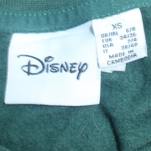 Disney Women Green Mickey Mouse XS Sweatshirt Crew Neck Pullover - Image 5