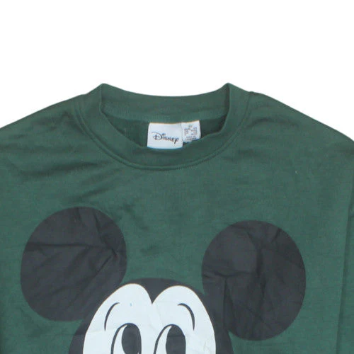 Disney Women Green Mickey Mouse XS Sweatshirt Crew Neck Pullover - Image 8