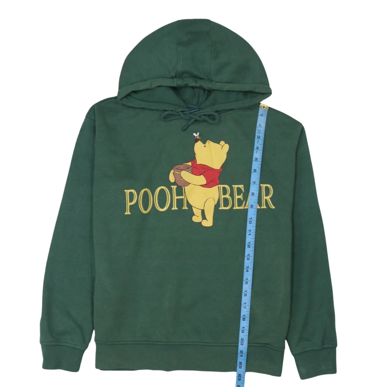 Disney Women Green Pooh Bear Hoodie Size S Pullover Graphic - Image 3
