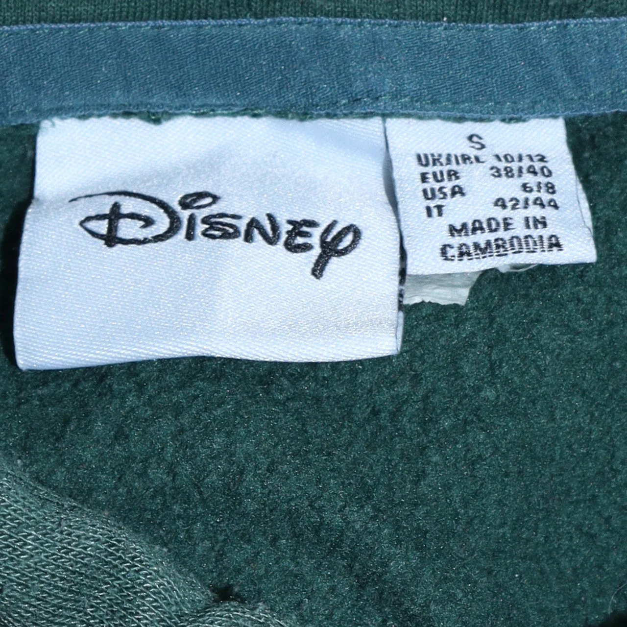 Disney Women Green Pooh Bear Hoodie Size S Pullover Graphic - Image 5