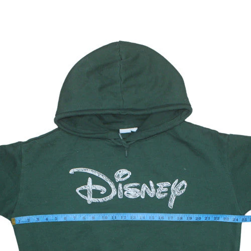 Disney Women Green Pullover Hoodie Size L Primark Cares Logo Print - Image 2