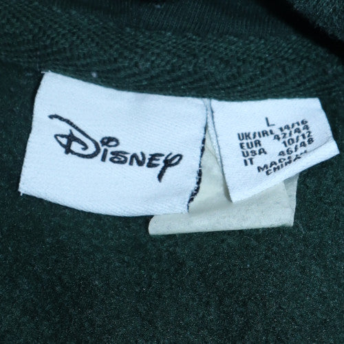 Disney Women Green Pullover Hoodie Size L Primark Cares Logo Print - Image 6