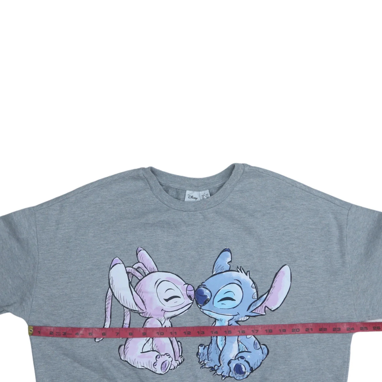 Disney Women Grey Lilo & Stitch Long Sleeve Pullover Sweatshirt Size L - Image 2