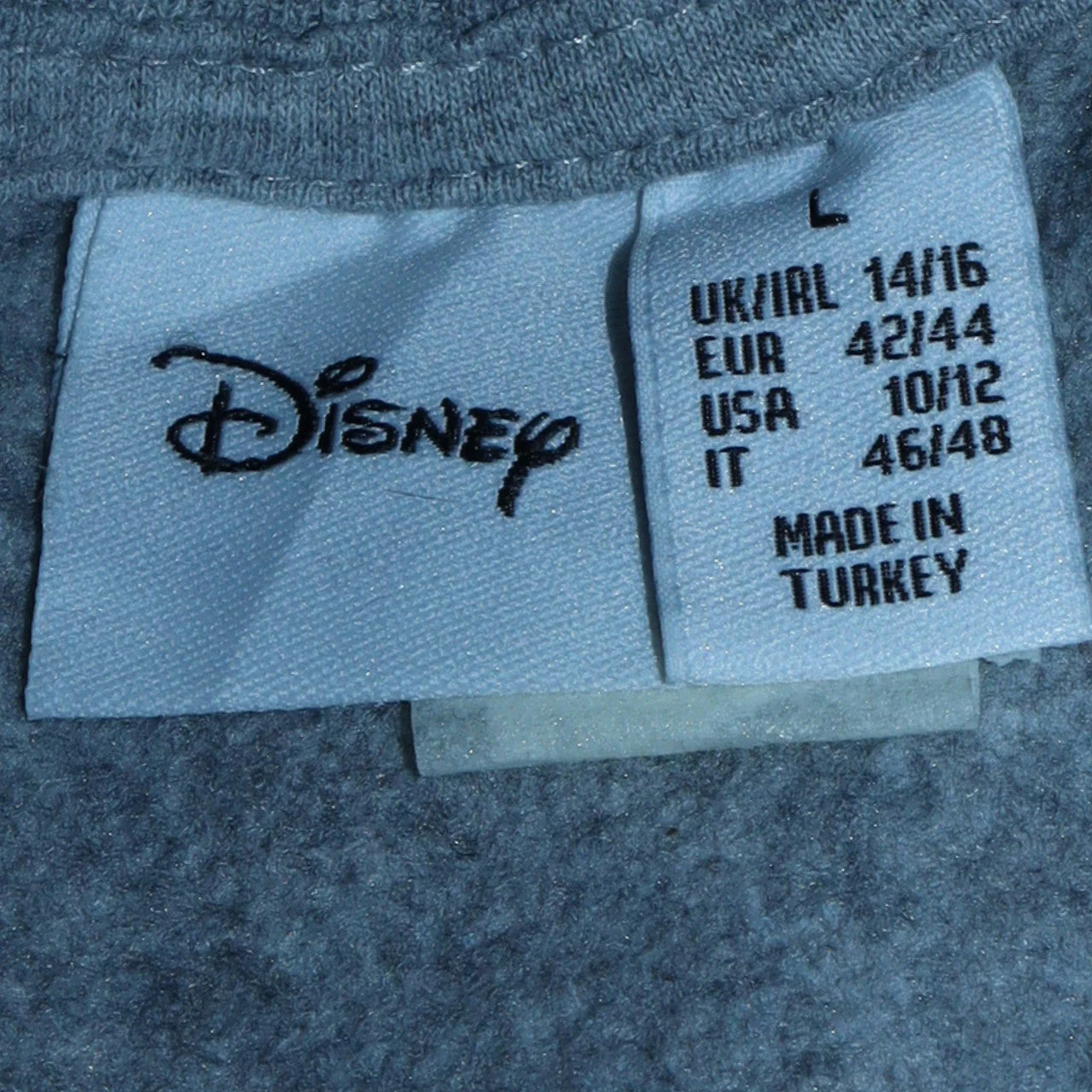 Disney Women Grey Lilo & Stitch Long Sleeve Pullover Sweatshirt Size L - Image 6