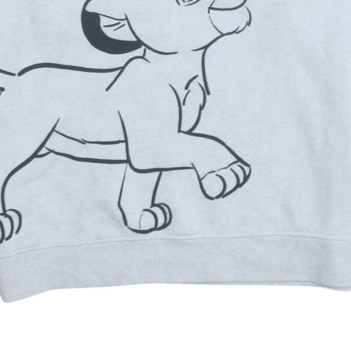 Disney Women Grey Lion King Sweatshirt L Simba Graphic Pullover - Image 6
