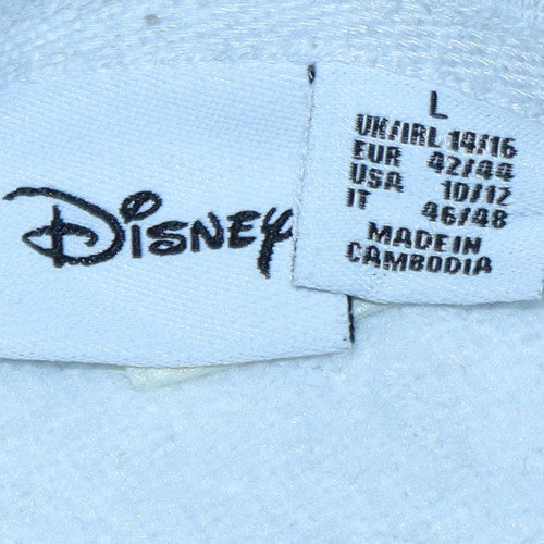 Disney Women Grey Mickey Mouse Be Nice Be Kind Sweatshirt L - Image 5