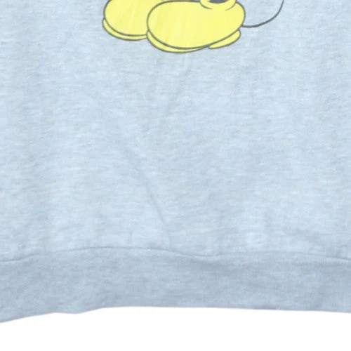 Disney Women Grey Mickey Mouse Crew Neck Pullover Sweatshirt Size M 12/14 - Image 7