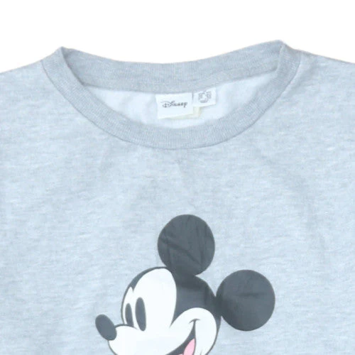 Disney Women Grey Mickey Mouse Crew Neck Pullover Sweatshirt Size M 12/14 - Image 8