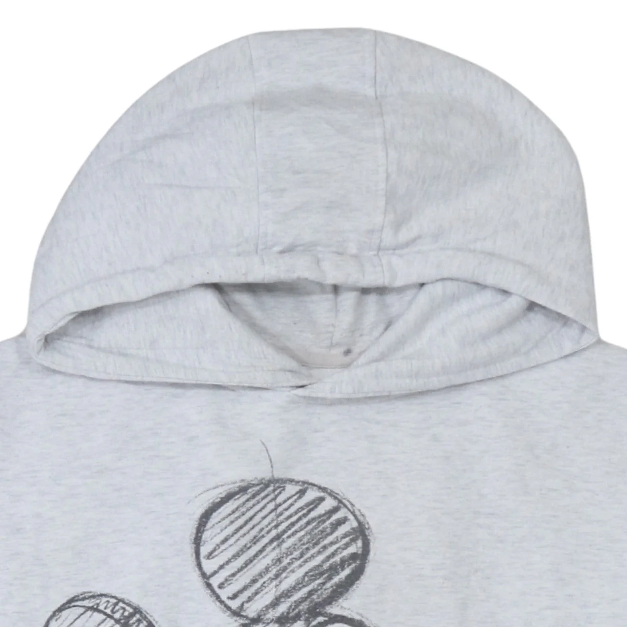 Disney Women Grey Mickey Mouse Hooded Pullover Sweatshirt 2XL - Image 8