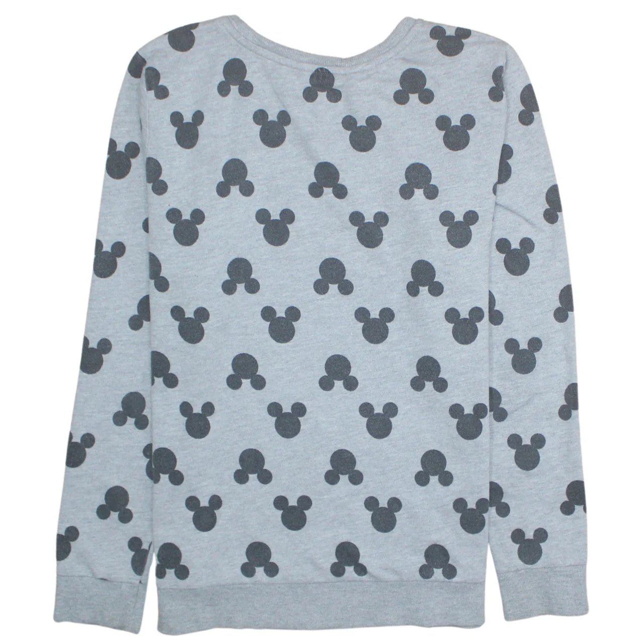 Disney Women Grey Mickey Mouse Print Pullover Sweatshirt XL - Image 4