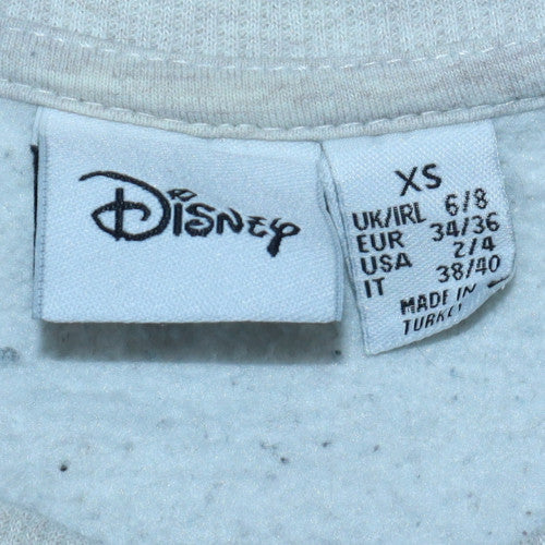 Disney Women Grey Minnie Mouse Crew Neck Pullover Sweatshirt XS - Image 5