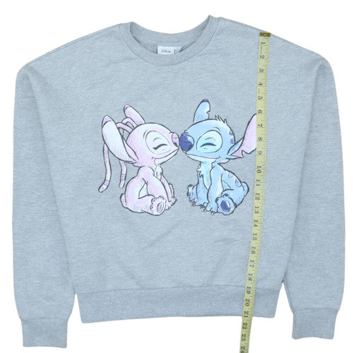 Disney Women Grey Stitch & Angel Sweatshirt UK 10/12 Pullover - Image 2