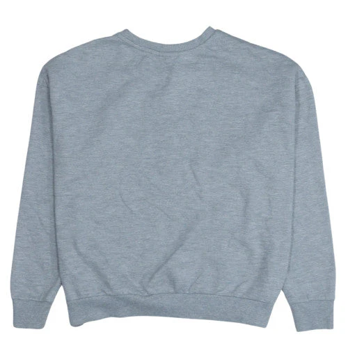 Disney Women Grey Stitch Sweatshirt L 14/16 Crew Neck Pullover - Image 4