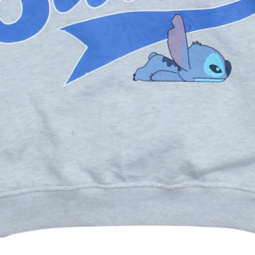 Disney Women Grey Stitch V-Neck Pullover Sweatshirt Size 10/12 - Image 7