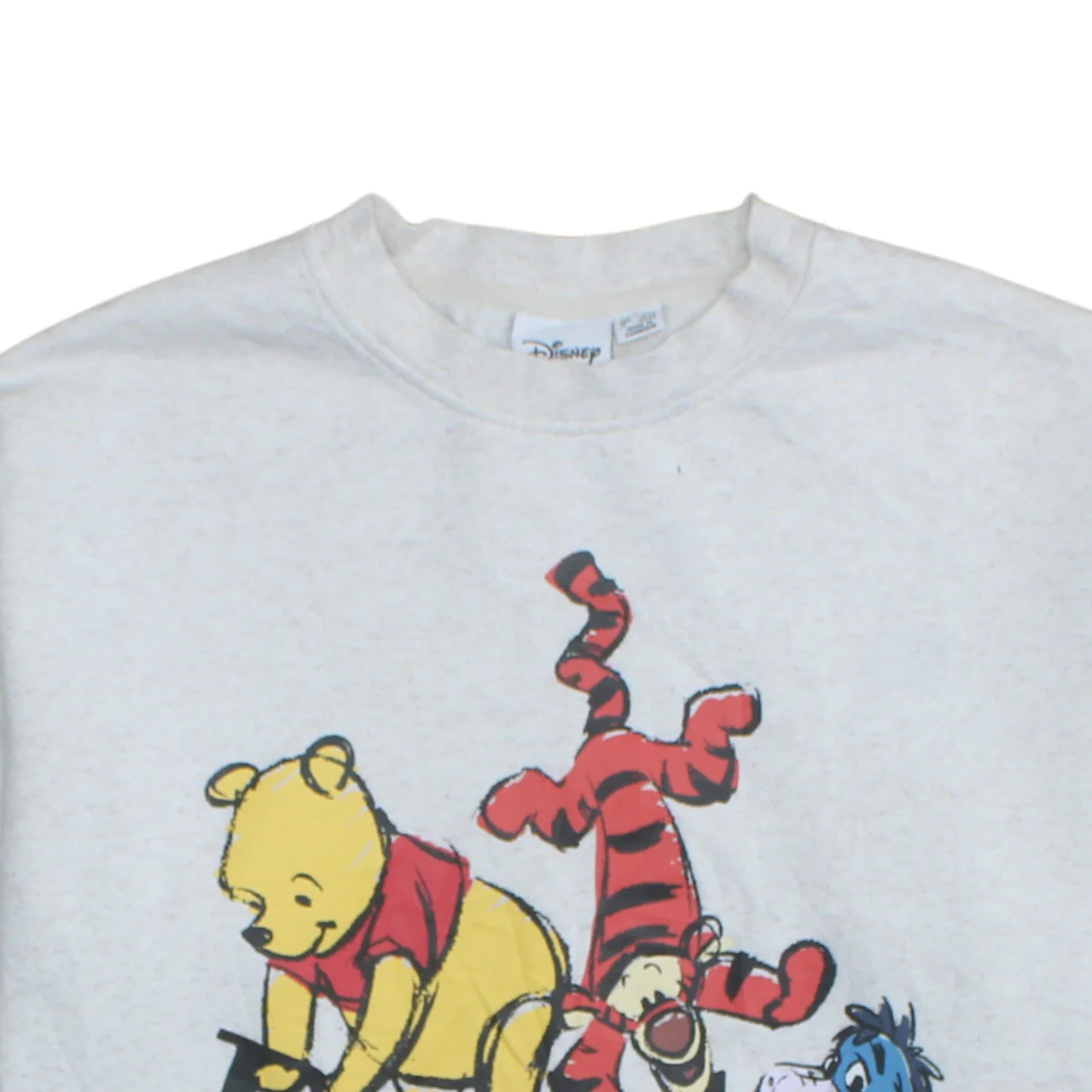 Disney Women Grey Winnie the Pooh Crew Neck Pullover Sweatshirt L - Image 7