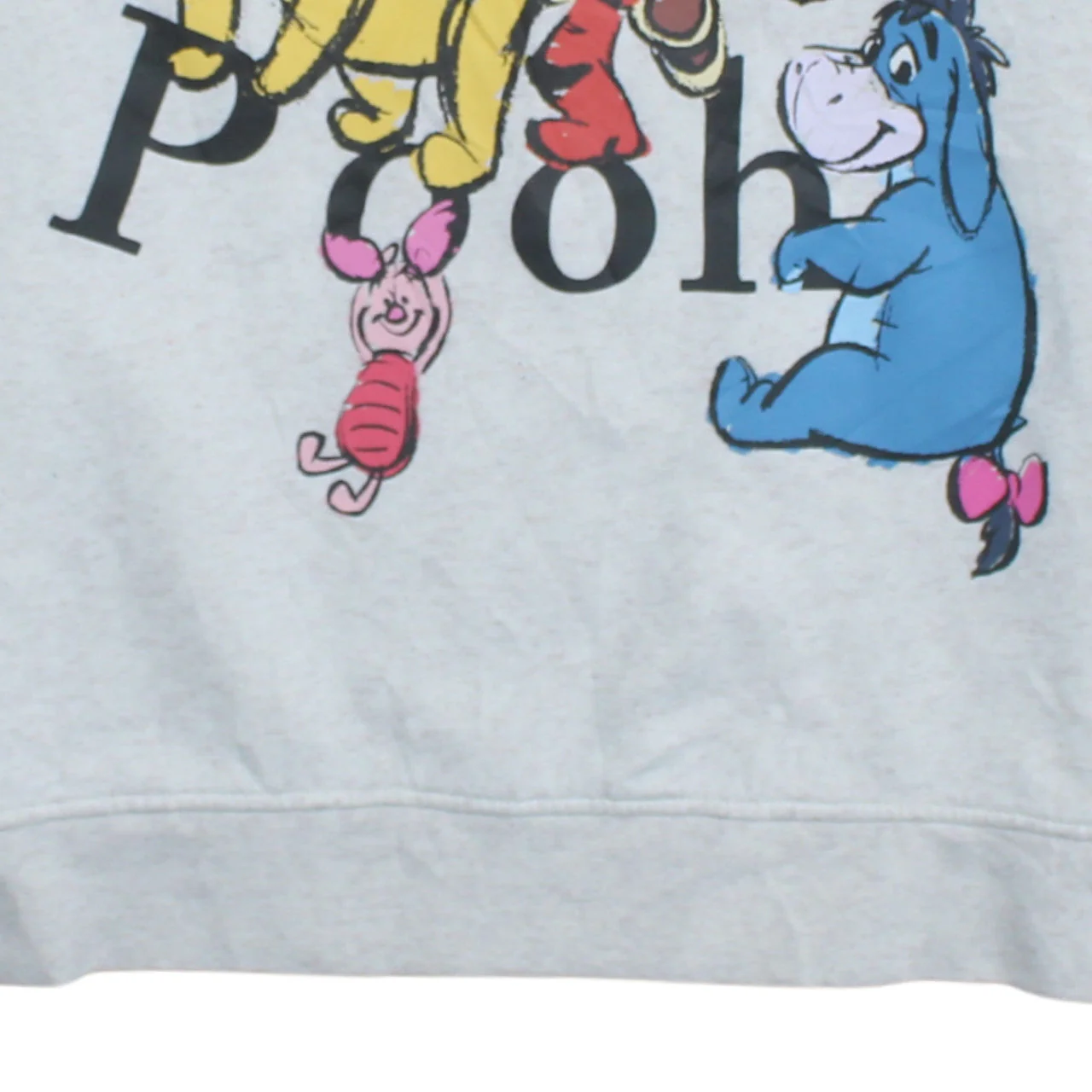 Disney Women Grey Winnie the Pooh Crew Neck Pullover Sweatshirt L - Image 8