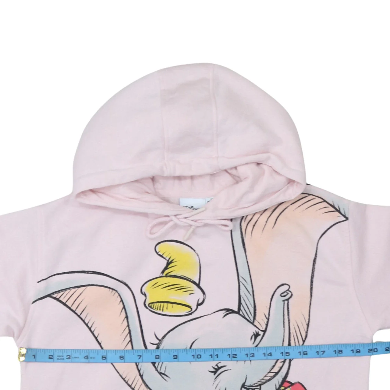 Disney Women Pink Dumbo Hoodie XS Pullover Cotton Blend Primark - Image 2
