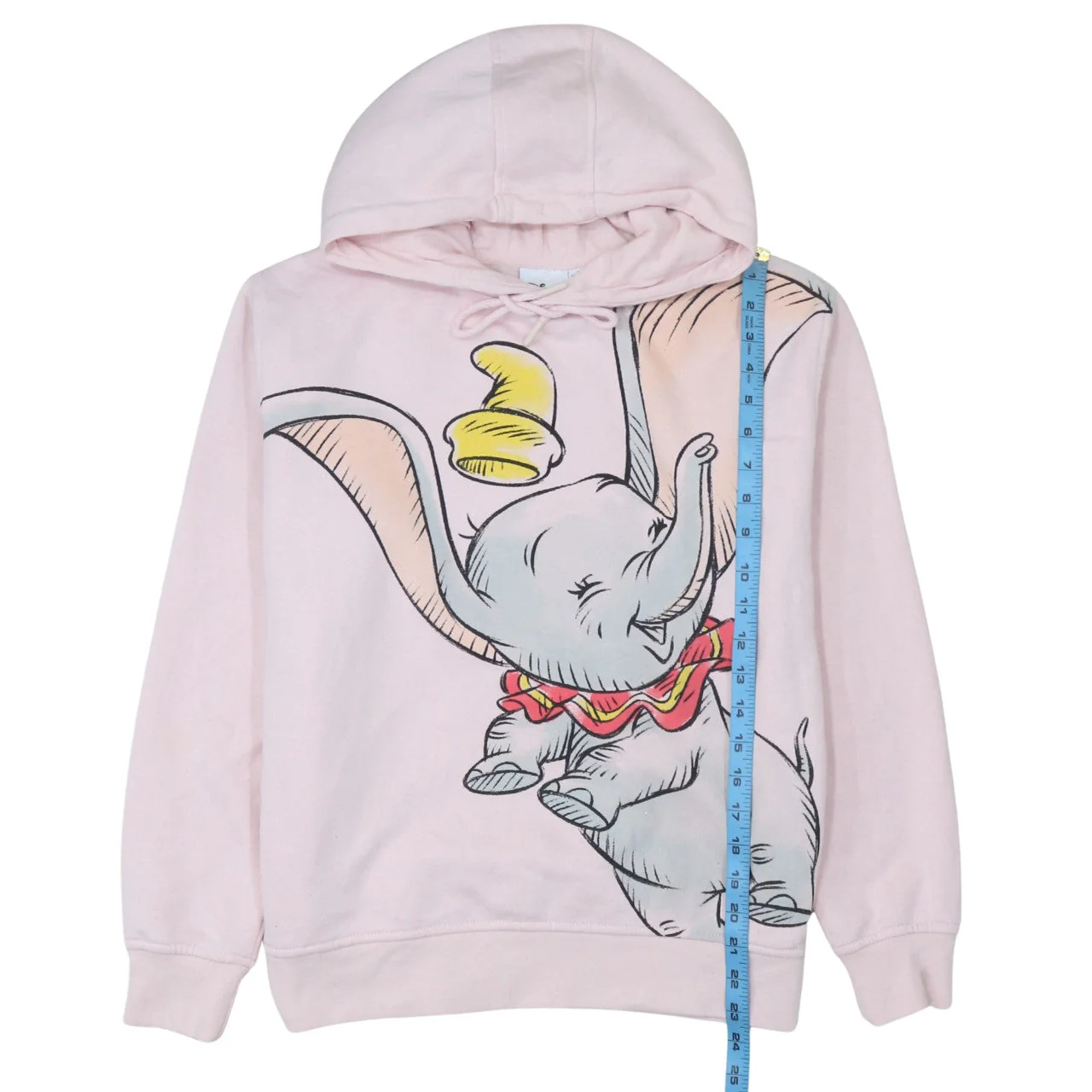 Disney Women Pink Dumbo Hoodie XS Pullover Cotton Blend Primark - Image 3