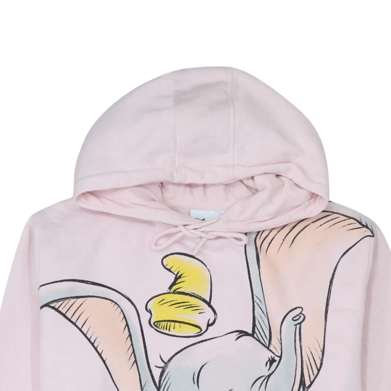 Disney Women Pink Dumbo Hoodie XS Pullover Cotton Blend Primark - Image 7