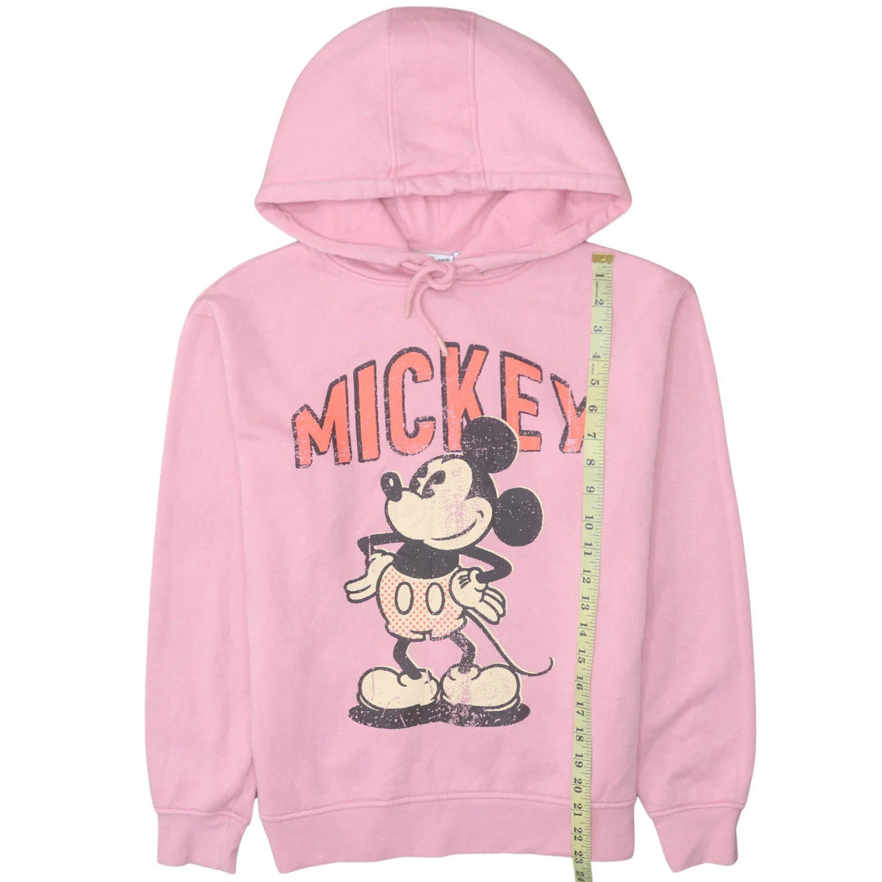 Disney Women Pink Mickey Graphic Pullover Hoodie XS - Image 2