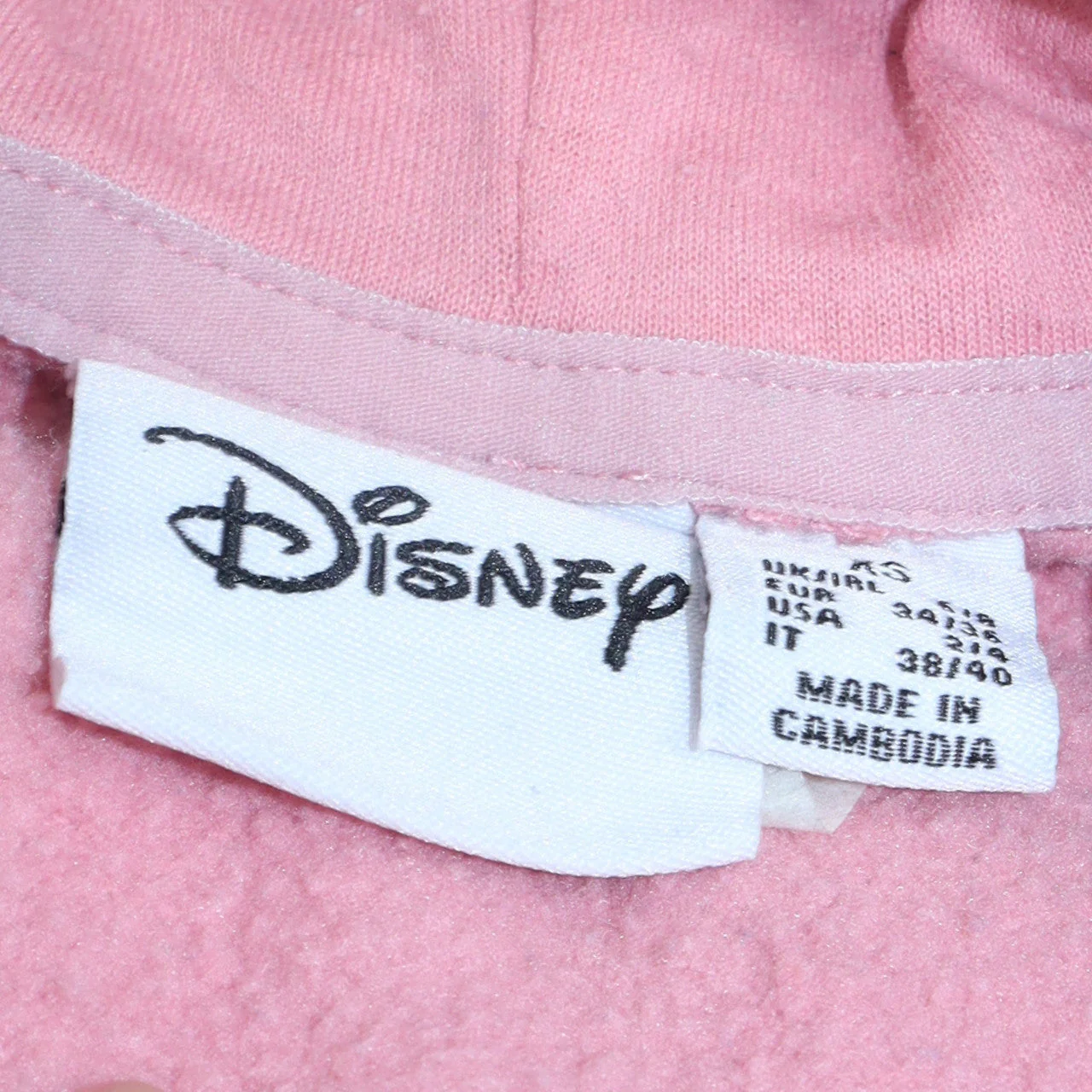 Disney Women Pink Mickey Graphic Pullover Hoodie XS - Image 6