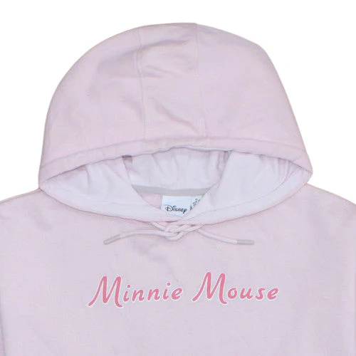 Disney Women Pink Minnie Mouse Hoodie XL Pullover Cotton Blend - Image 8