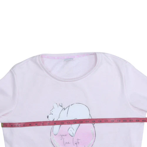Disney Women Pink Winnie the Pooh Pullover Sweatshirt Size 16-18 - Image 2