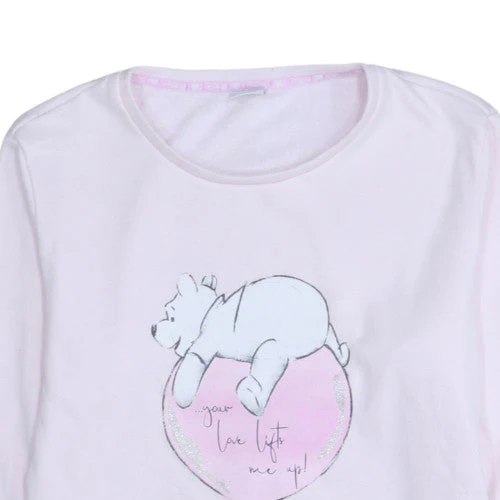 Disney Women Pink Winnie the Pooh Pullover Sweatshirt Size 16-18 - Image 7
