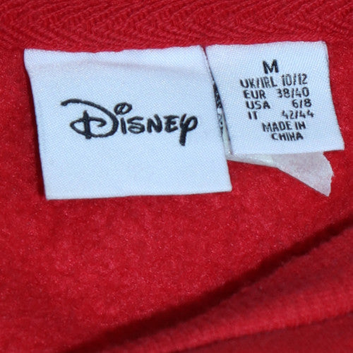Disney Women Red Mickey Mouse Print Pullover Sweatshirt Size M 10/12 - Image 5