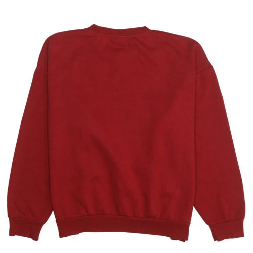 Disney Women Red Mickey Mouse Pullover Sweatshirt Size 14 Classic Fit - Image 4