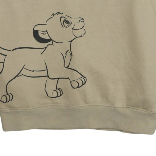Disney Women’s Beige Lion King Pullover Hoodie Size M 12/14 - Image 7