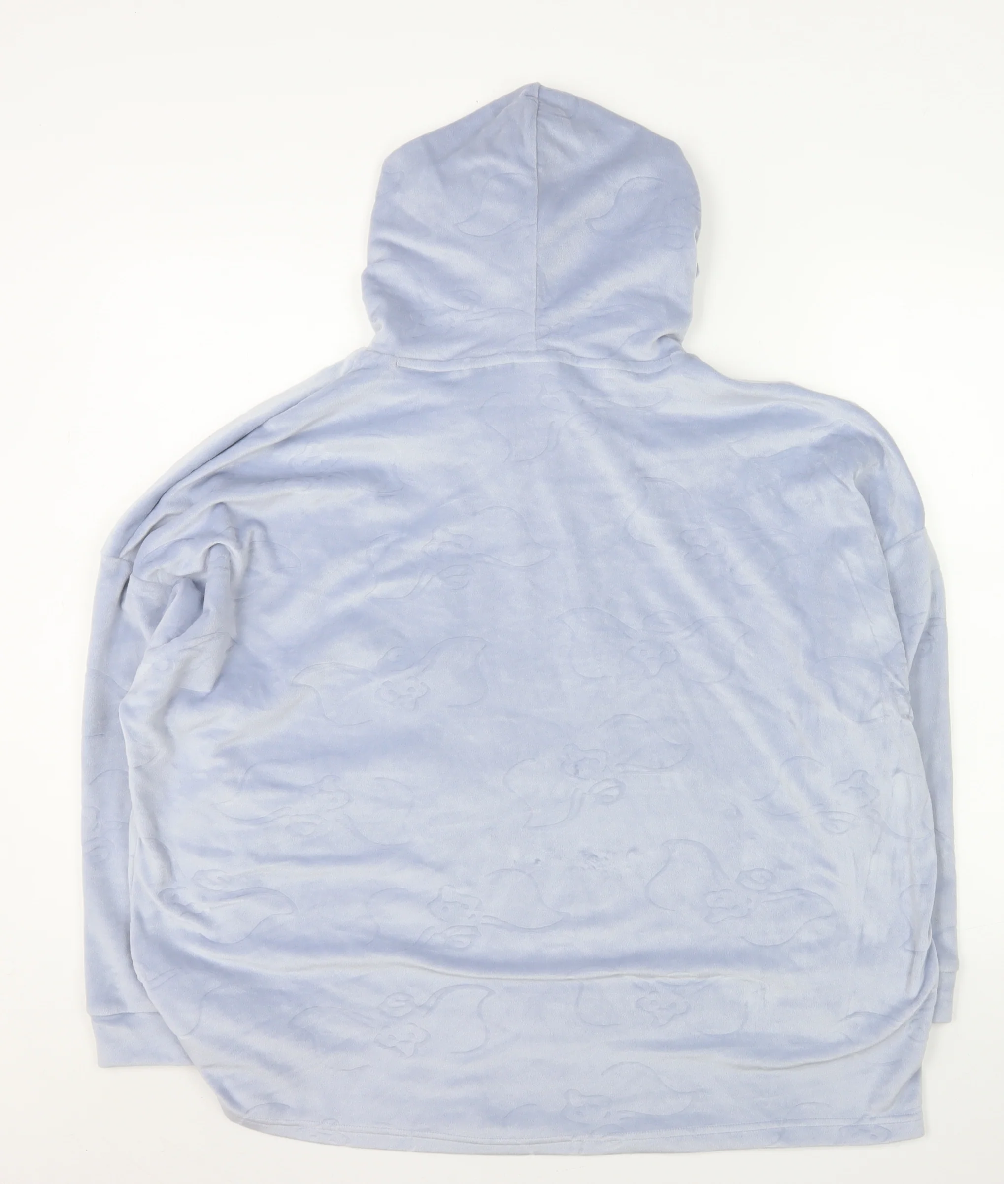 Disney Women’s Blue Dumbo Hoodie Size 12-14 Pullover Plush Sweatshirt - Image 3