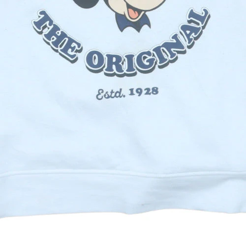 Disney Women’s Blue Mickey Mouse Crew Neck Sweatshirt Size S 10/12 - Image 7