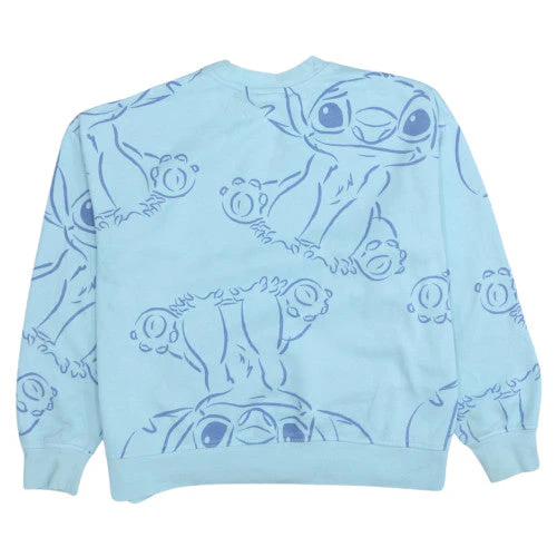 Disney Women’s Blue Stitch Sweatshirt Small Crew Neck Pullover - Image 4