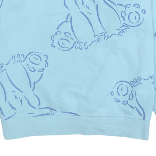 Disney Women’s Blue Stitch Sweatshirt Small Crew Neck Pullover - Image 7