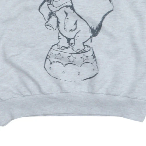 Disney Women’s Grey Dumbo Graphic Pullover Sweatshirt L 14/16 - Image 8