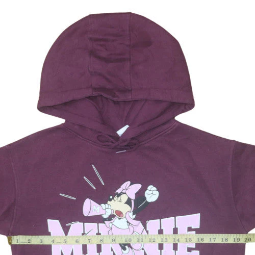Disney Women’s Purple Minnie Mouse Pullover Hoodie XS - Image 2