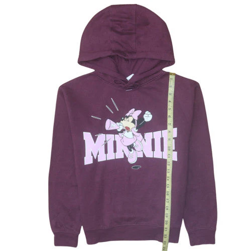 Disney Women’s Purple Minnie Mouse Pullover Hoodie XS - Image 3