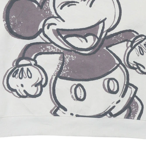 Disney Women’s White 2XL Mickey Mouse Crew Neck Sweatshirt - Image 7
