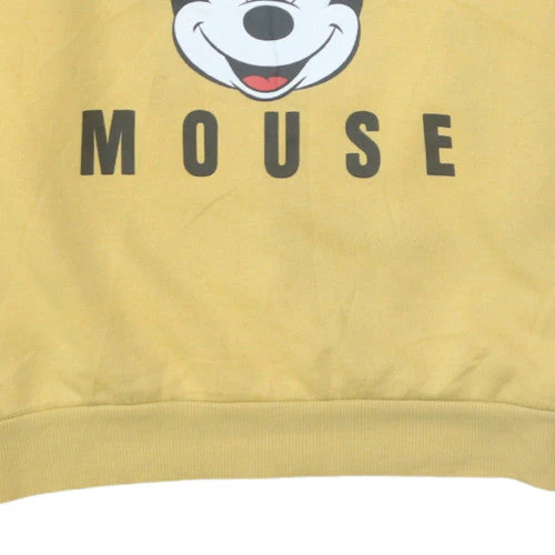 Disney Women’s Yellow Mickey Mouse Pullover Sweatshirt Size M - Image 7