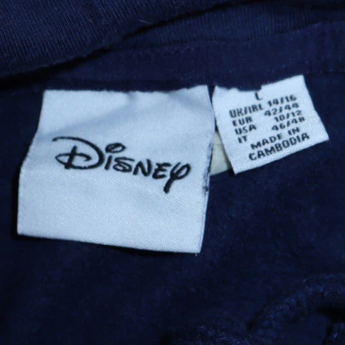 Disney Women Stitch Blue Pullover Hoodie L Graphic Print Cotton Blend - Image 5