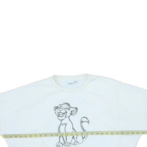 Disney Women White Lion King Pullover Sweatshirt Size L - Image 2